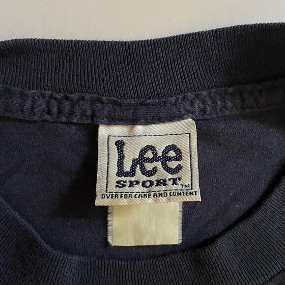 Vintage NFL Denver Broncos Football Team Logo Spellout Lee Sport T-shirt - Picture 4 of 5